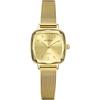 "Fashion Quartz Women's Watch Gold Slim Mesh Band Waterproof Simple Design"