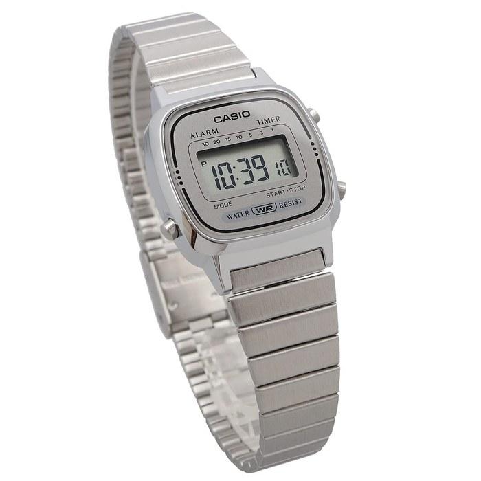 Casio LA670WA-7 Women's Digital Watch - Silver/Gray
