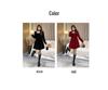 2025 Spring Korean Trend Square Neck Slimming Casual Plus Size Dress for Women
