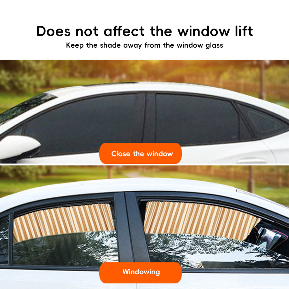 2/4pcs Car Window Sunshade Fully Magnetic Front Back Row Sunshade Curtain Universal Car Side Window Protection Car Curtains