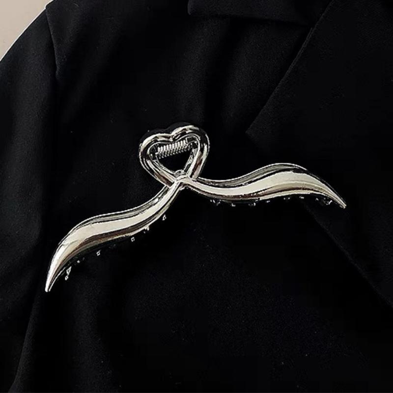 Ruoshui Woman Novelty Irregular Hairpins Punk Style Metal Silver Hair Claws Barrettes Women Hair Accessories Hair Clips Hairgrip