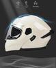 AD Full-Face Flip-Up Motorcycle Helmet, 3C/DOT Certified, All-Season Safety for Men & Women.