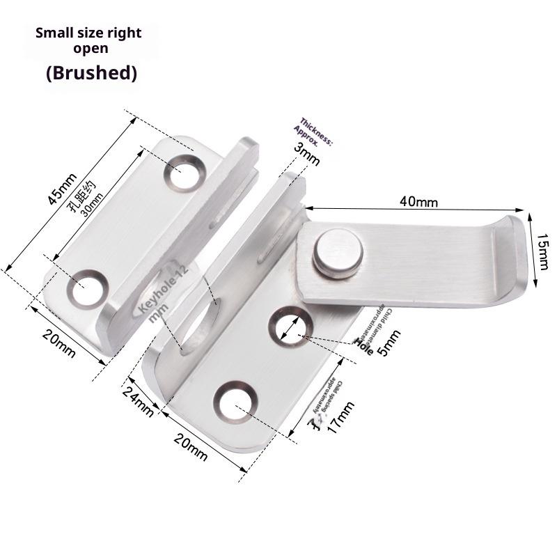 Stainless Steel Bolt Latch Door Bolt Hasp Home Hardware
