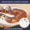 24 Pieces Flatware Cutlery Set Stainless Steel Tableware Dessert Tea Spoon Dishwasher Safe for Home Dining Room Kitchenware