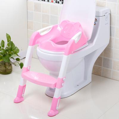 Baby Potty Seat Children Training Safety Toilet Seat with Adjustable Ladder