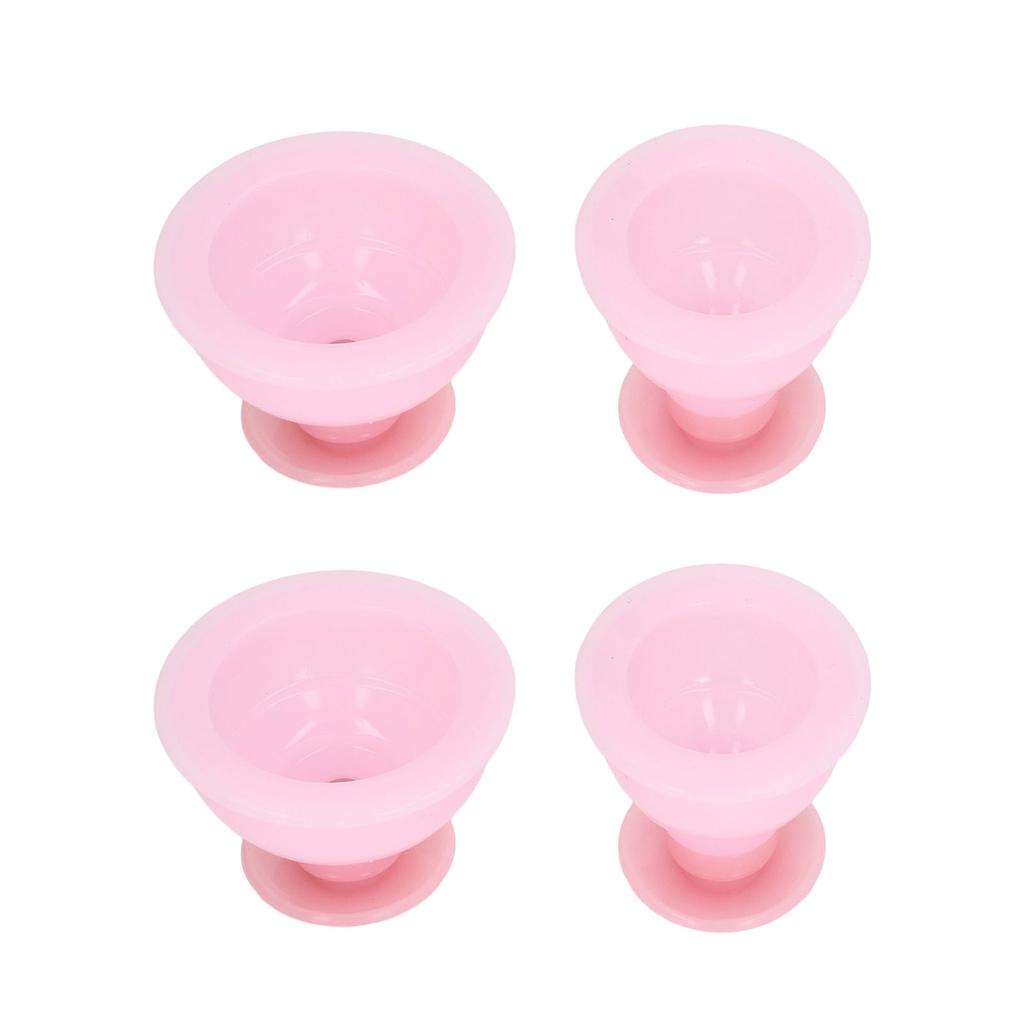 4Pcs Cupping Therapy Set Professional Vacuum Silicone Massage Cups for Scraping Moisture Absorption