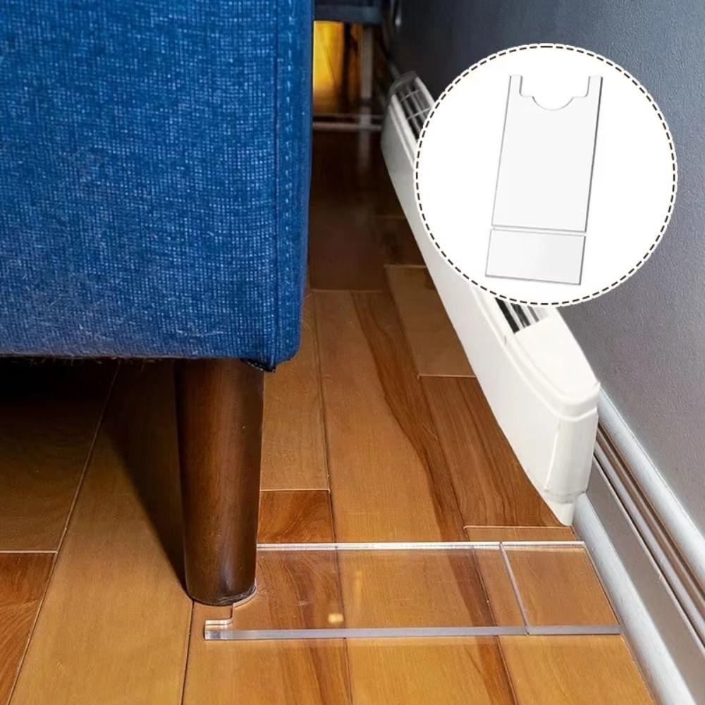 Adjustable Couch Stopper Transparent Furniture Stoppers Prevents Sliding Wall Spacer Home