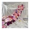 Uflower 50-200cm Atficial Flower Row Runner Elegant Artificial Center Stage Background for Wedding Party Home Decoration