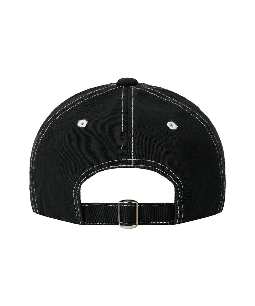 FREEMARIO Fmo Logo Damaged Ball Cap [Black]