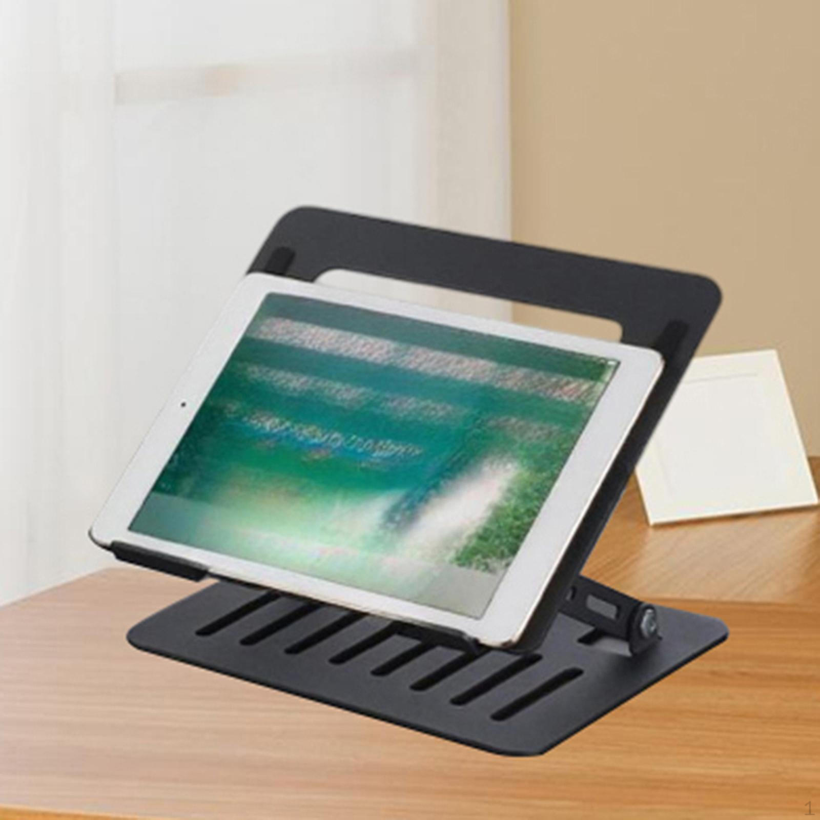 

Складной держатель для ноутбука на стол, складной многофункциональный охлаждающий держатель для ноутбука из металла темно-серого