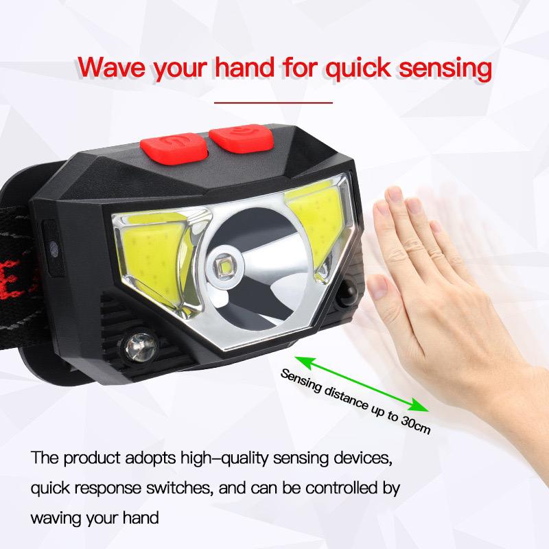 Headlamp Flashlight LHKNL 1100 Lumens Super Bright LED Rechargeable Headlamp Waterproof Sports Headlamp for Fishing