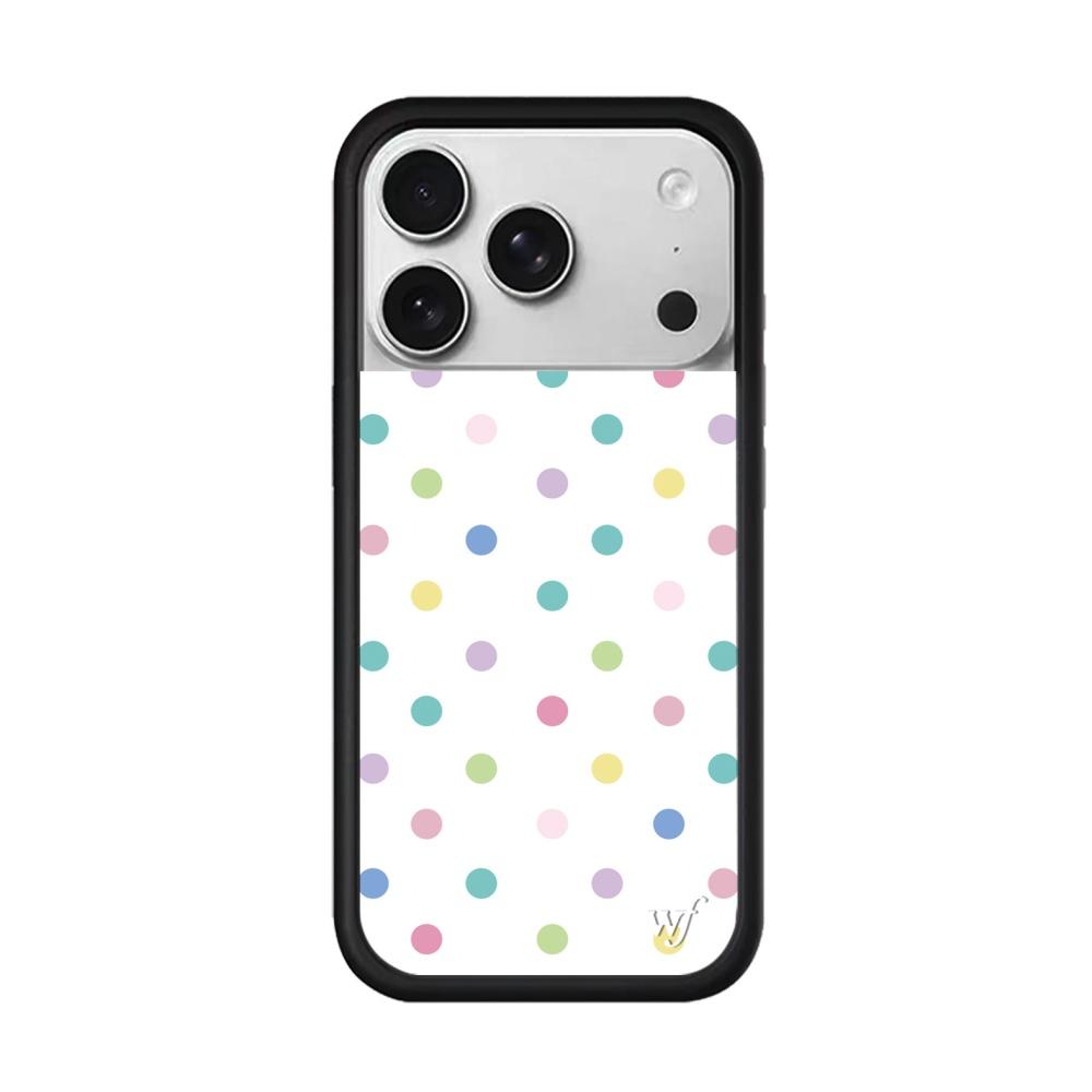 

New Wildflower INS Cherry Polka Dot Phone Case for iPhone 17 Pro Max 16 15 14 13 12 16 Plus 15 pro 3D WF Cute Protective cover for iPhone 17 Promax