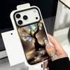 For iPhone 17 Pro Max Case Luxury Shining Fantasy Tree Butterfly Pattern Leather Texture Silicone Cover For iPhone 16 Pro Max 15 14 13 12 11 16E Air