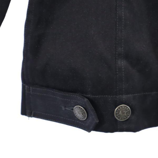 Armani Exchange 90-е Меховой воротник Старая куртка на молнии S Темно-серый Стеганая подкладка Женская Б/У