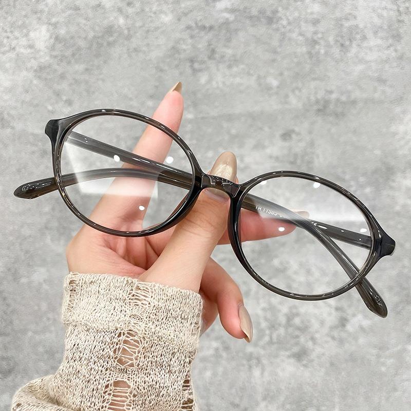 

2026 New Fashionable Oval Small Frame Plain Glasses Women s Premium Versatile Blue Light Blocking Glasses Classic Trendy Eyewear темно-зеленого