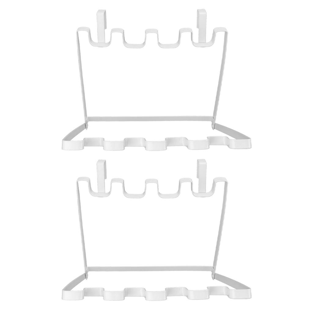 2PCS Hanging Trash Bag Holder Iron Foldable Under Sink Garbage Bag Rack for Kitchen Cupboard Frame Cabinet Door
