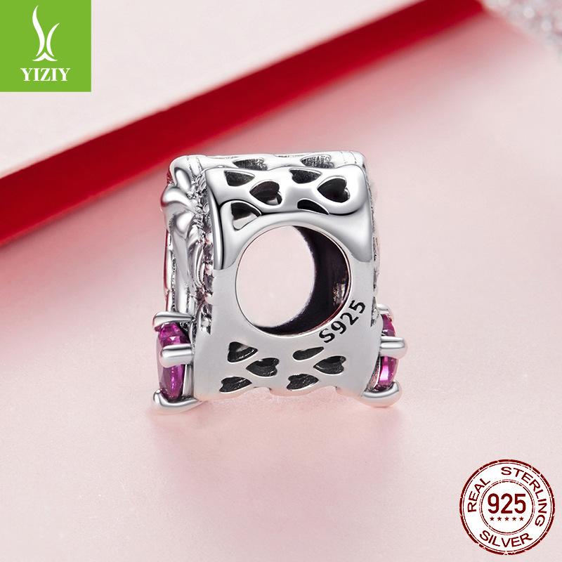 S925 Silver Mother And Child Family Beads, Wind Mother'S Day Diy Bracelet Accessories Loose Beads