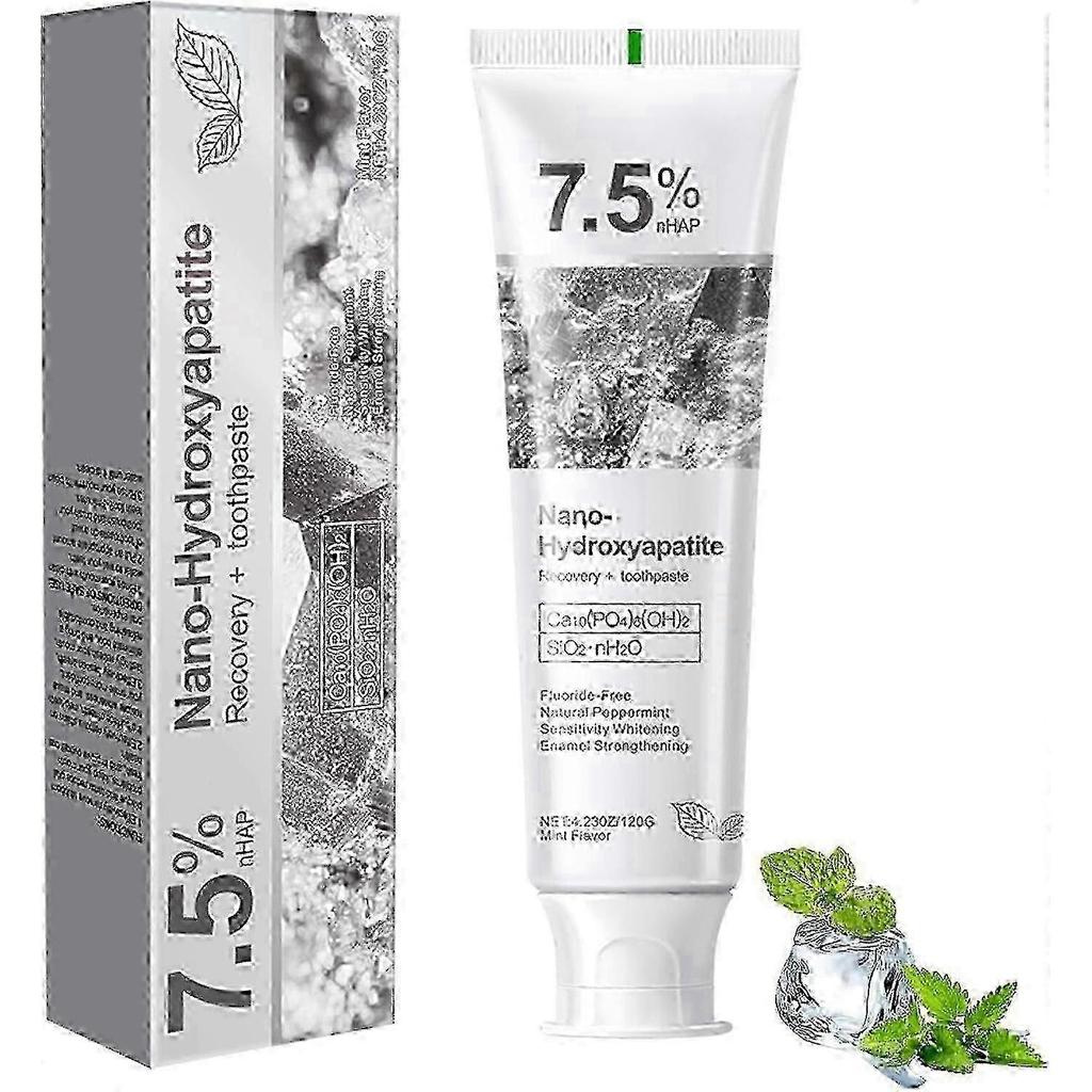 Hydroxyapatite Toothpaste for Advanced Enamel Protection, Gentle and Effective Formula, Fluoride-Free Toothpaste for Sensitive Teeth