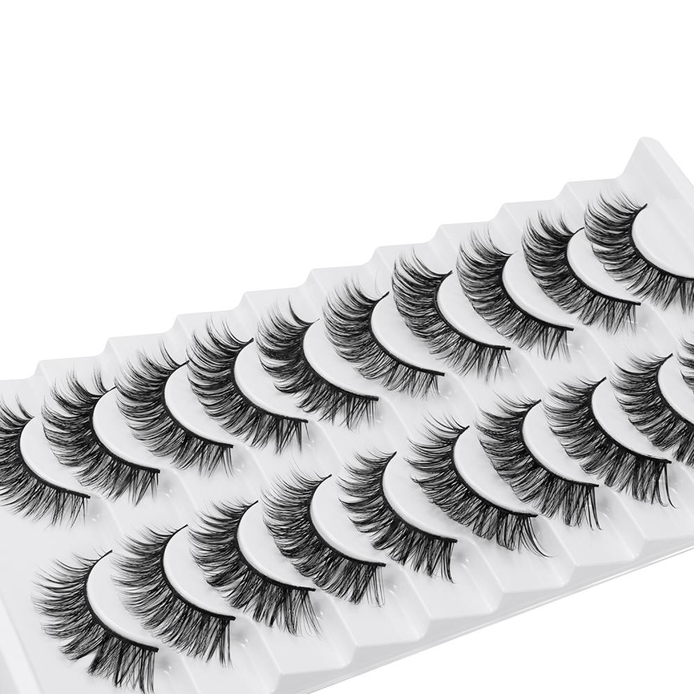 Natrual Long False Eyelashes Handmade Eye Makeup Tools Beauty 3D Faux Mink Lash Eye Lash Extension