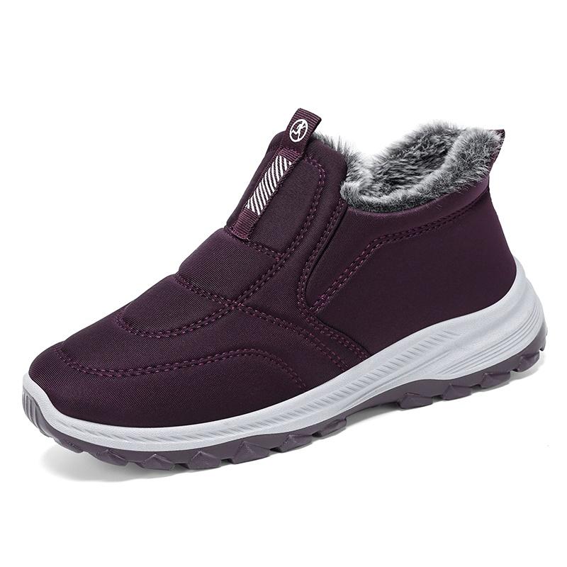 Women Large Size Warm Lined Boots High Top Shoes Winter Walking and Commuting Casual Outdoor Travel Daily Boots Style Sizes 36-45