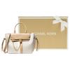 New MICHAEL KORS Leather Crossbody Bags Handbags Large Size Women's Vanilla White/Camel 30S2G9HS7B-170