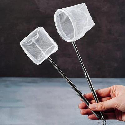 Aquarium Fish Fishing Net Stainless Steel Retractable Small Shrimp Fishing Nets Fish Accessories For Fish Tank Cleaner Tool