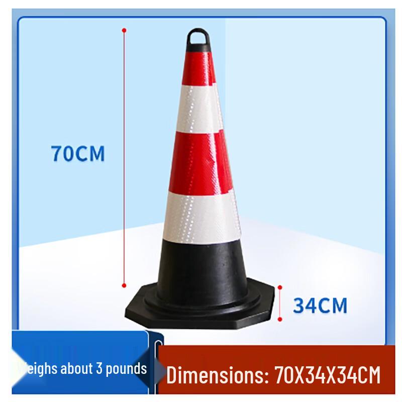 Reflective Rubber Traffic Cone