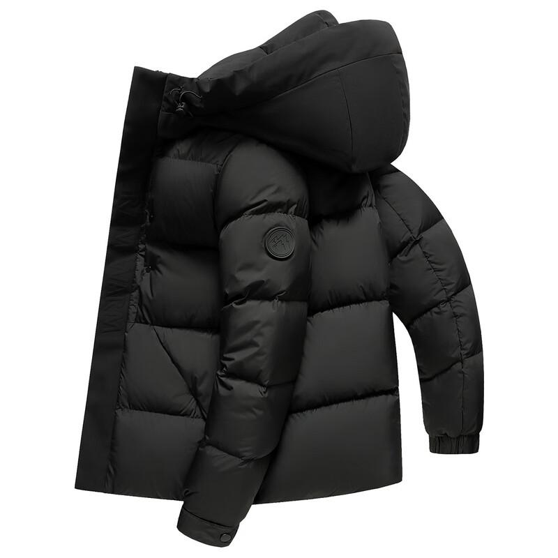 Men s Winter Thickened Hooded Down Jacket 2XL
