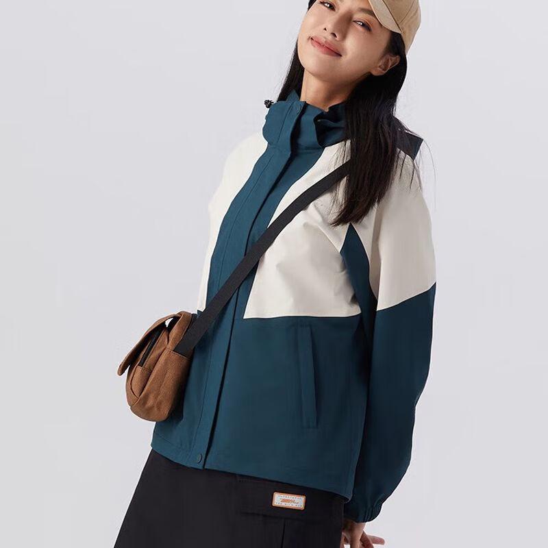 TECTOP Women s 3-in-1 Waterproof Windproof Outdoor Fleece Jacket L