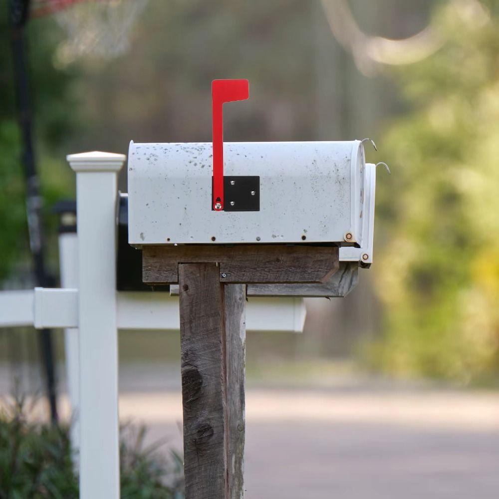 Heatproof Outdoor Wall Decor High Temperature Plating Mailbox Banner Mailbox Flag  Mailbox