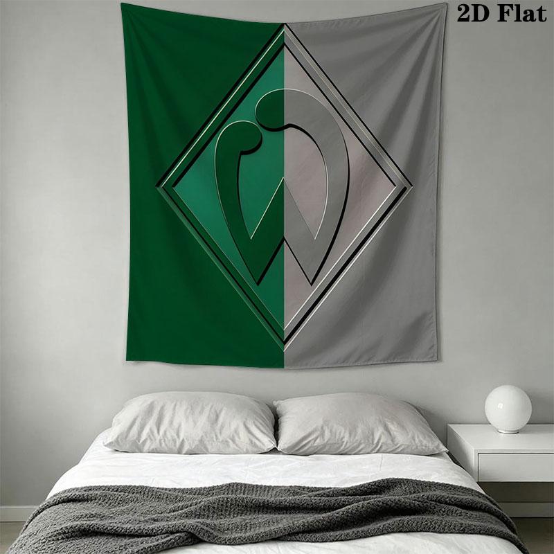 Werder Bremen poster Wall Hanging Printed Fabric Blanket Decorative Tapestries for Bedroom Living Room Home Decor