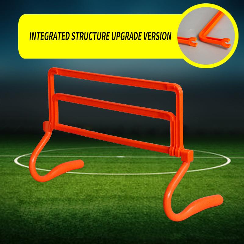 

Складной барьер, регулируемый футбольный тренировочный снаряд, футбольный мяч, тренировочный аксессуар для ловкости, съемная футбольная рама-барьер оранжевый