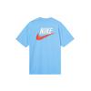 Men's Nike Sportswear Casual Sports Breathable Back Large Logo Round Neck Short Sleeve University Blue T-Shirt DM6426-412