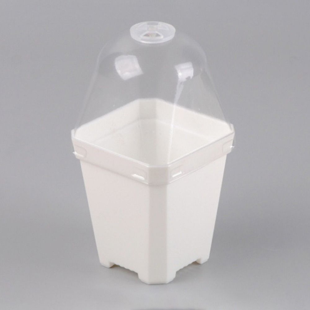 5 stk Gjennomsiktig Lokk Planteskolepotte Fuktighetskuppel Dyrking Plantepotte Innendørs Hage