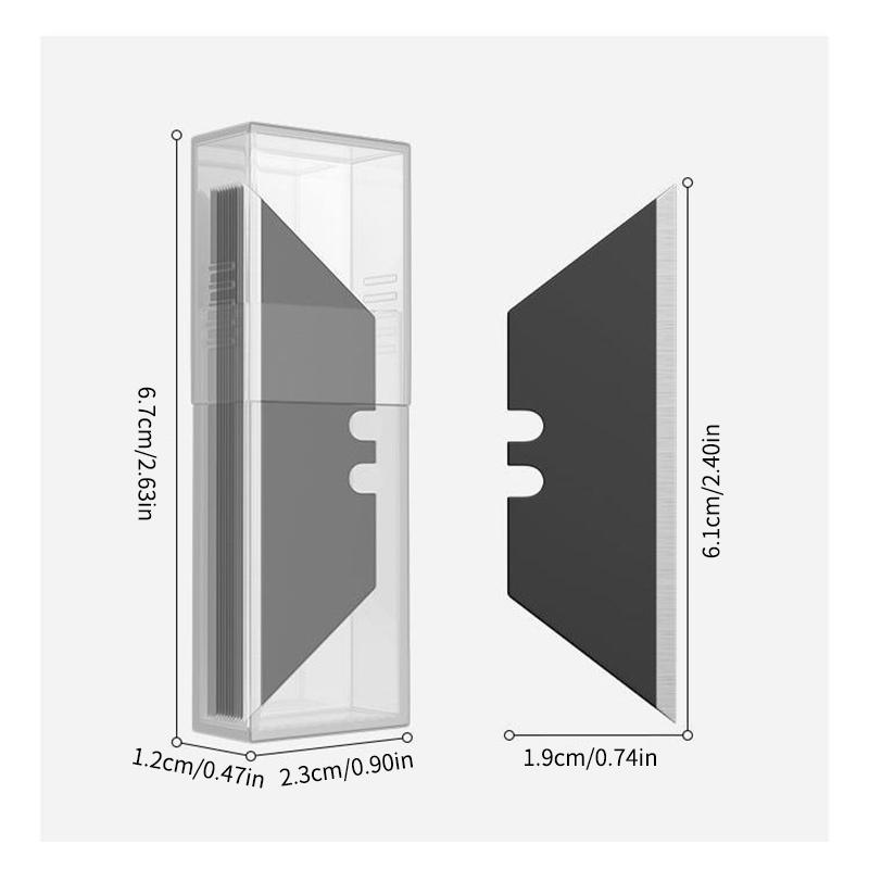 10/30/50Pcs Heavy-Duty Fast Repair Knives, Round Hook Carpet Cutter, Trapezoid Wallpaper Art Knife Blades, Renovation, Wire Stri