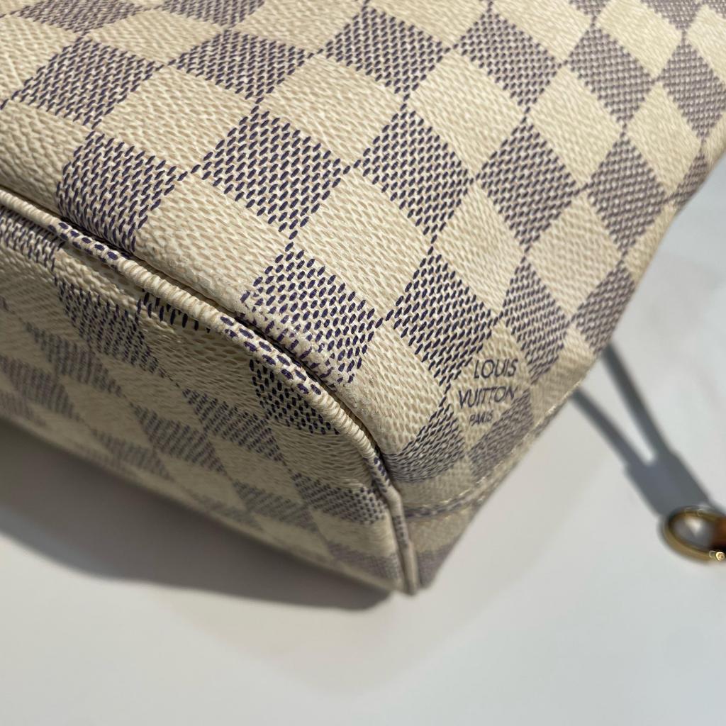 [Gebraucht] Neverfull PM Schachbrett beschichtetes Canvas Leder Tragetasche - Sehr gut #1P64B72