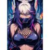 Cute Anime Girl Cat Ear Cool Girl Sexy Modern Fashion Poster Canvas Paintings Wall Art Pictures Playroom Home Decor