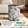Stainless Steel Trash Can High Value Vintage Floral Design Luxury Large Size with Lid