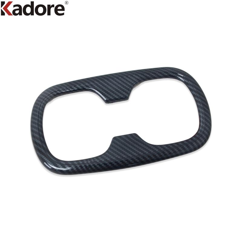 For Toyota Corolla sedan - 2024 Carbon Fiber Car Rear Seat Water Cup Holder Frame Cover Trim Interior Accessories