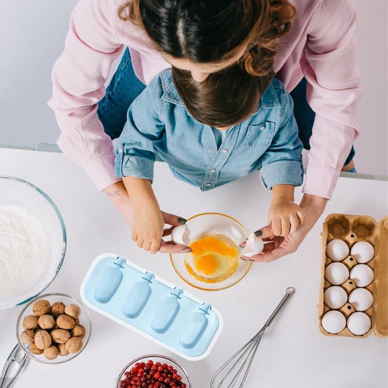 Ice Popsicle Molds Silicone Ice Popsicle Maker Easy Release Popsicle Mould Food Grade Ice Pop Molds For Pudding Smoothie Ice