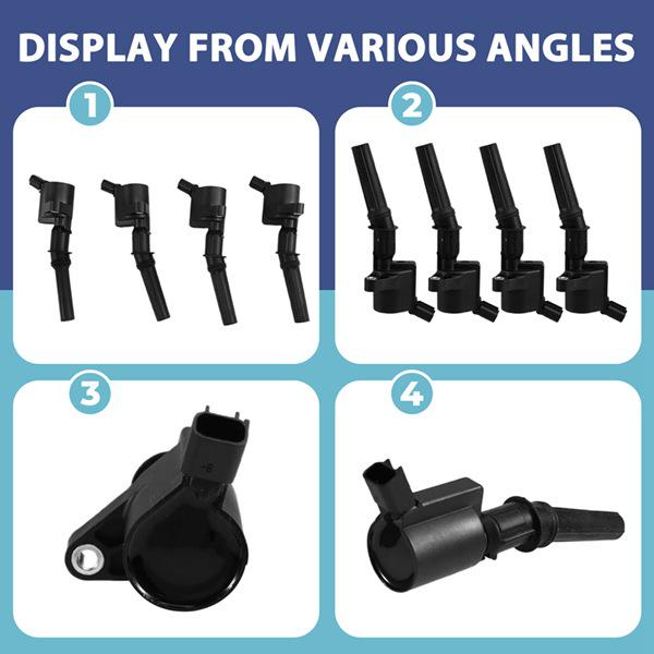 4 pcs DG508 Ignition Coils 3W7Z12029AA for Ford