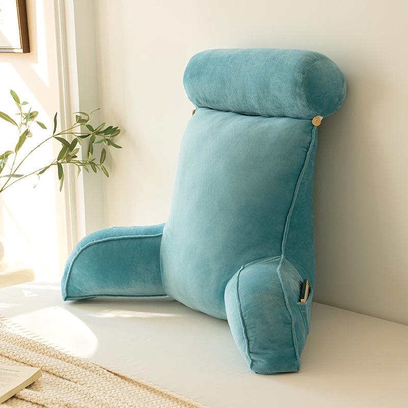 Comfortable Reading Pillow with Lumbar & Neck Support for Dorms, Bay Window, or Bed.