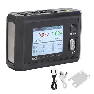 Lipo Battery Balance Charger 2.4in Screen AC100W DC300W Dual Mode 1 To 6S Lithium Battery Charger