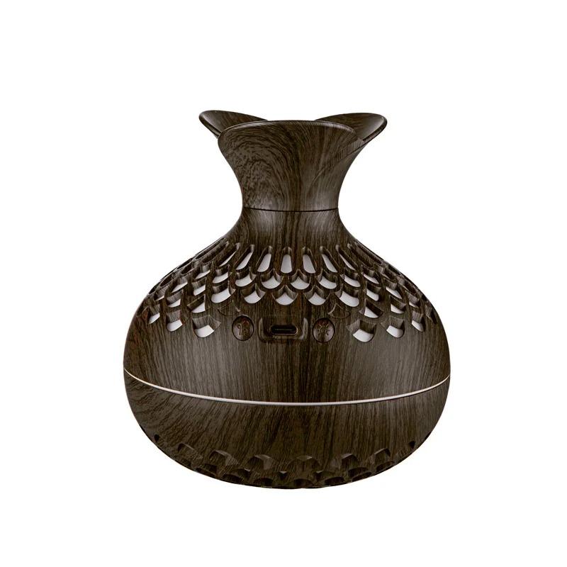 Wood Grain Humidifier 300ml, USB Aroma Diffuser, Atomizer, Household Humidifier, Moisturizing Instrument