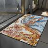 Bathroom anti slip absorbent mat with luxurious marble pattern toilet quick drying floor mat bathroom rug toilet mat