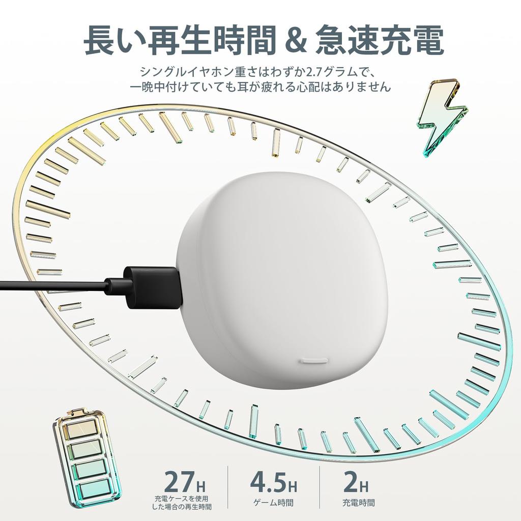 Damipow Sleep Bluetooth Sleep Earbuds for Day and Night Use Improved High Sound Suitable for Side Automatic Call Volume Separate Compatible with and