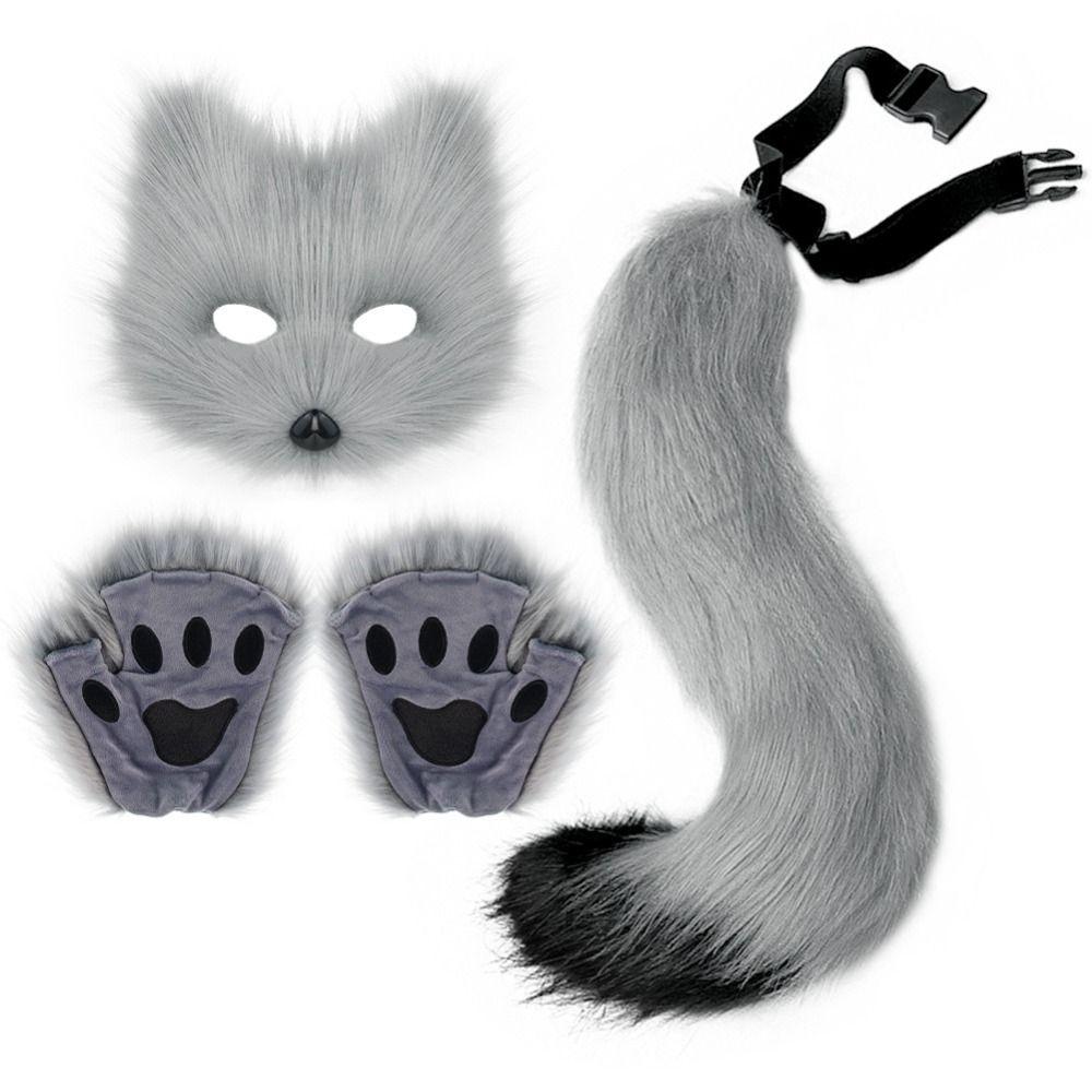 1set Plush Halloween Animal Cosplay Props Claw Animal Cosplay Props  Cosplay