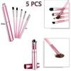 Mini Portable Telescopic 5 Eye Brushes Complete Set of Eye Shadow Eye Brushes for Beginners