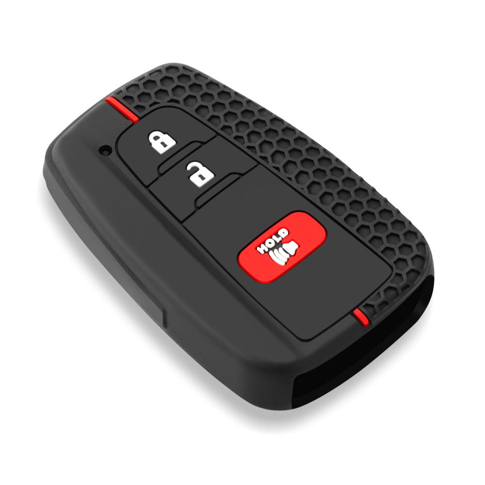 3 Buttons Silicone Remote Car Key Case Cover for Toyota CHR Camry Corolla RAV4 Highlander C-HR Prius Land Cruiser Prado Shell