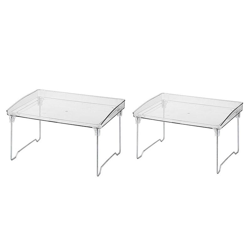 

Отдельно стоящая кухонная полка, штабелируемый органайзер, стеллаж, полка для шкафа, для кухни, ванной комнаты, настольный органайзер прозрачный